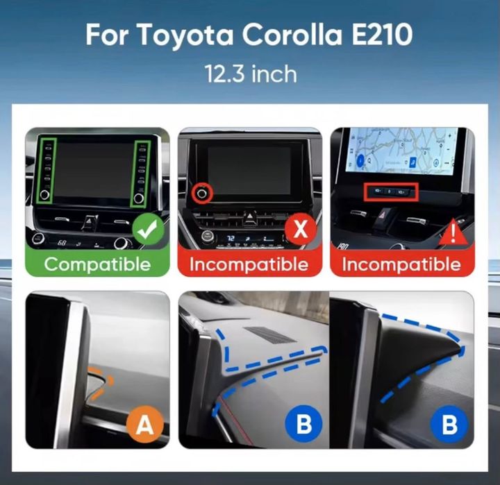 Navigație Carplay/AndroidAuto pentru
Toyota Corolla E210 2019→2023