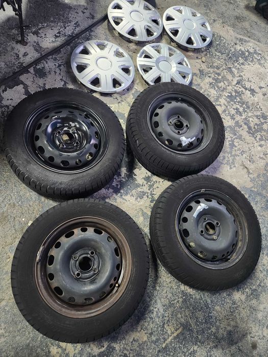 Джанти с летни гуми 14" 4х100 Opel цената е 4 броя гуми с джанти