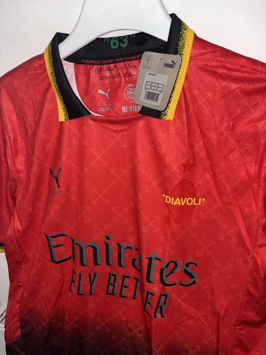 Tricou XL AC Milan Nou Rosu Verde