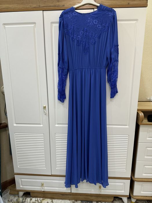 платье электро синее