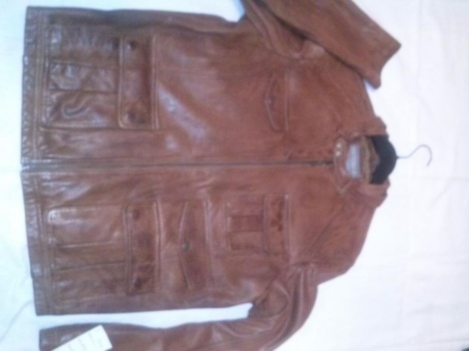 Geaca barbati din piele ovine, culoare brandy