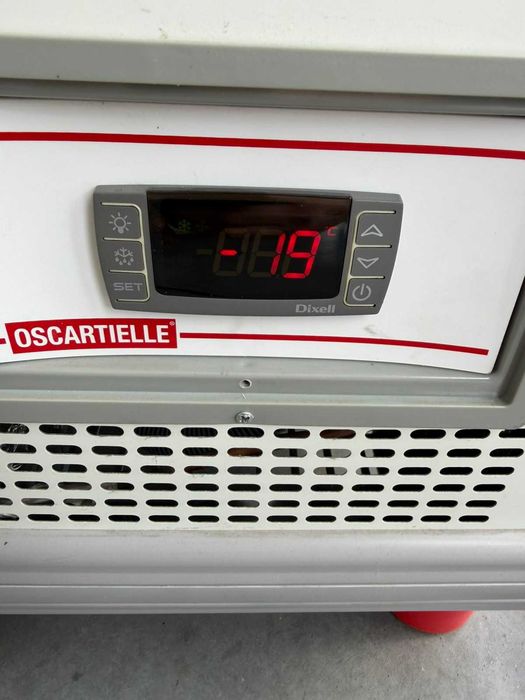Нов фризер ракла със стъклени капаци OSCARTIELLE Италия 228 см Гаранция ДДС фактура