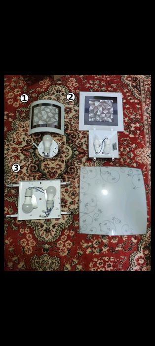Set 3 lustre/aplice de iluminat – cu becuri OSRAM LED no