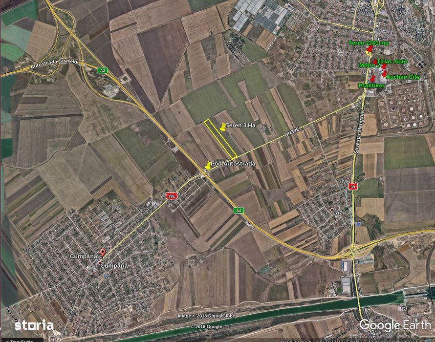 Cumpana -Teren extravilan 3Ha