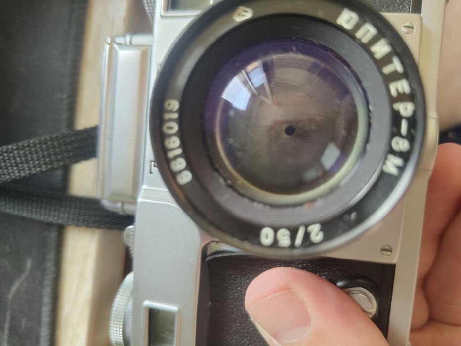 Лот лентови фотоапарати, обективи, преходници