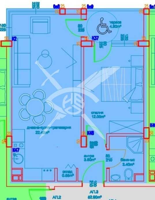 Двустаен - Славейков