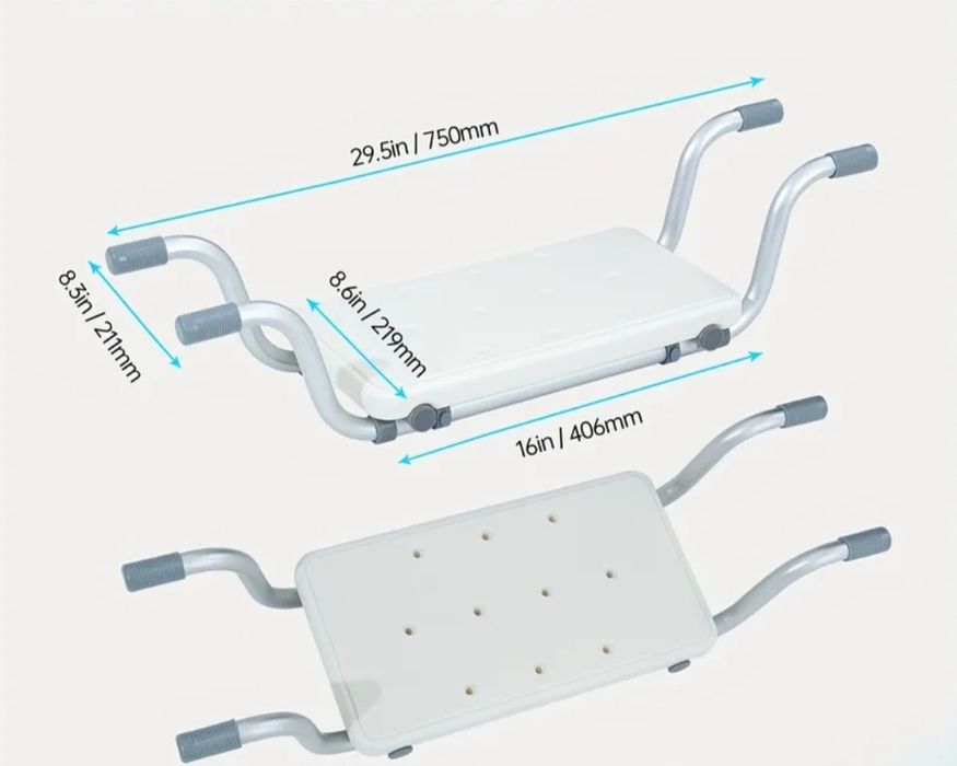 Алюминиевая скамейка для ванны