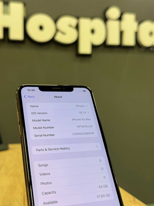 iPhone XS Max Auriu 64GB 100% Baterie #2013