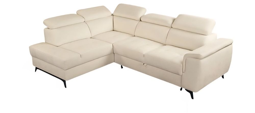 NOU Colțar L-form, GRI, extensibil, ladă depozitare