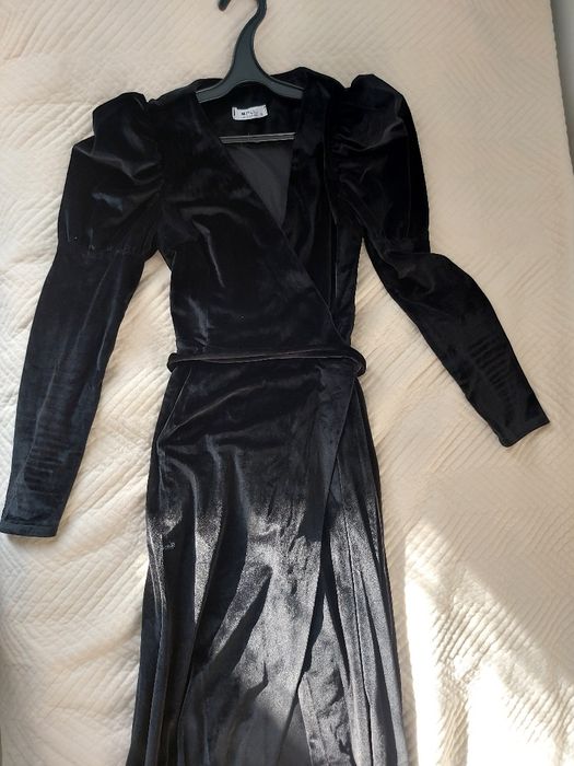 Платье на запах велюр