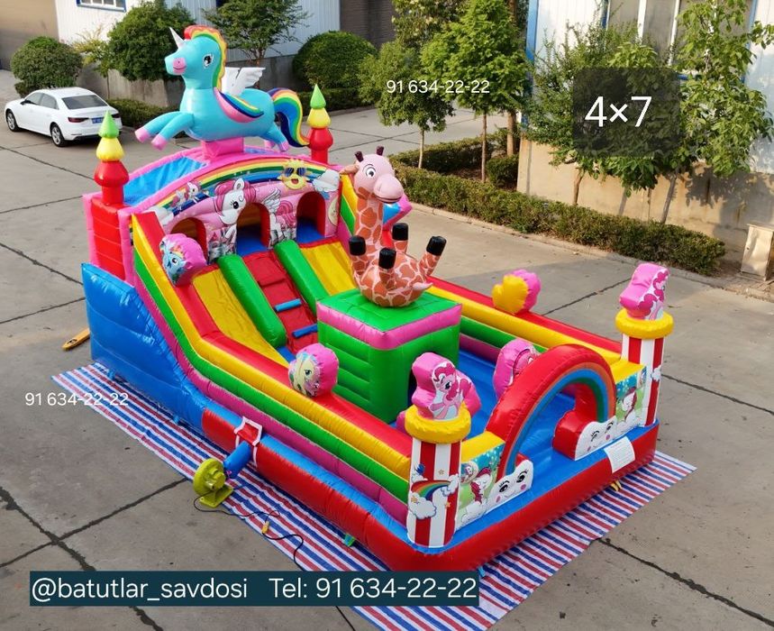 Batut, Батуты, Надувной батут, Atraksion, Аттракцион sotiladi