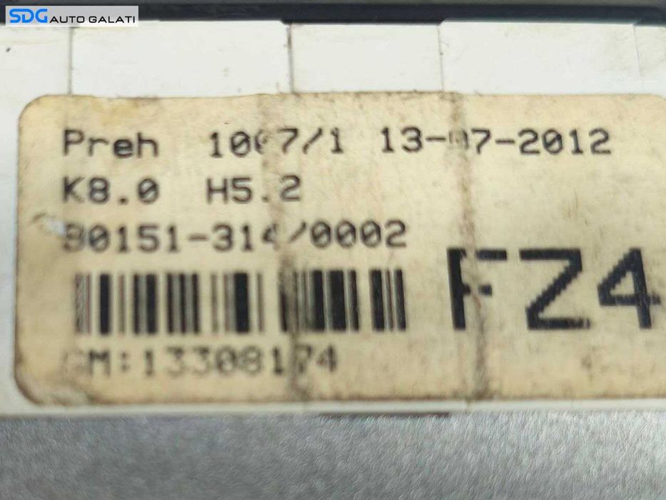 Panou Modul Unitate Comanda AC Aer Conditionat Clima Climatronic Opel Astra H 2004 - 2010 Cod 13308174 [LR1296]