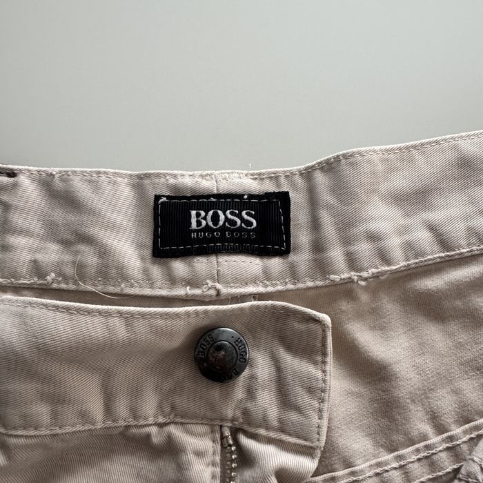 Blugi Hugo Boss Crem Bumbac