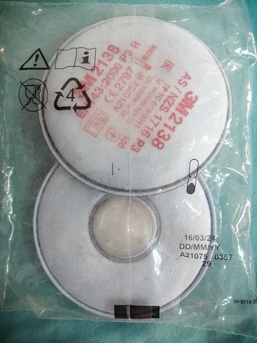 Filtre 3M 2138 / P3 - gratis transport