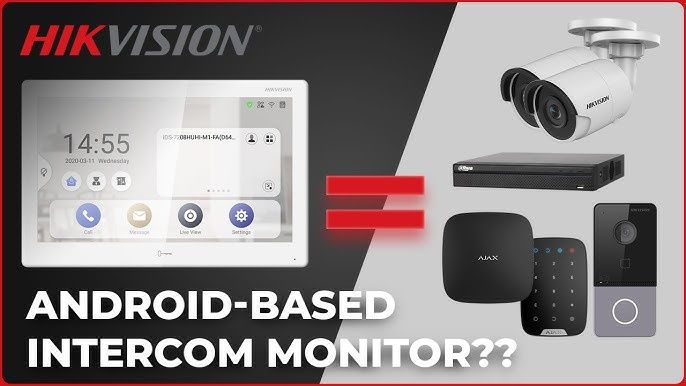 Камера видеонаблюдения и домофон установка