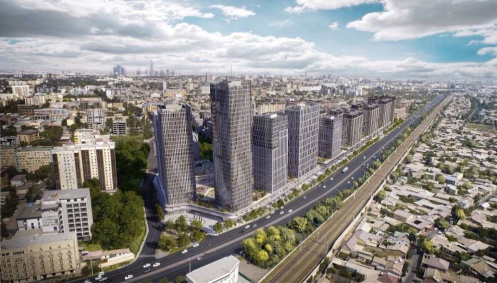 ЖК НьюПорт("NewPort") 3-х комнатная квартира, 87м2, потолок 3,8м.