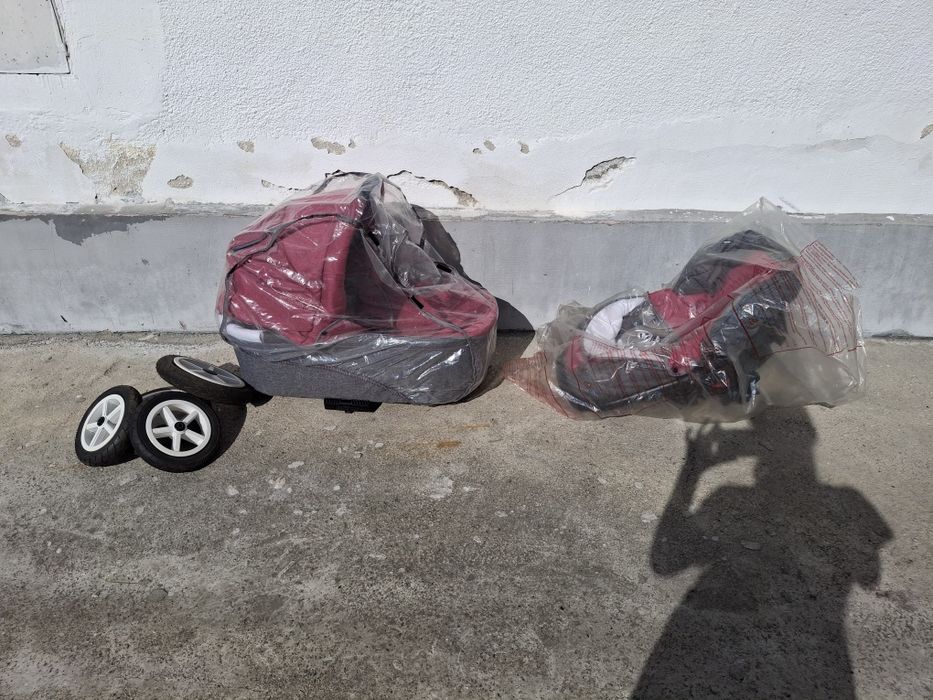 Vand carucior coccolle Gioia  Roz/Gri editie limitata