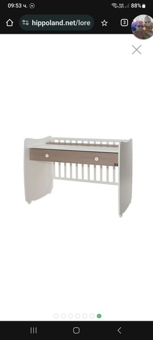 Бебешка дървена кошара