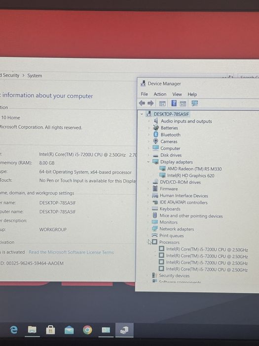 Hp 250 G6• Procesor i5-7th Gen• 8gb ram DDR4• Placa video 2gb• 1Tera