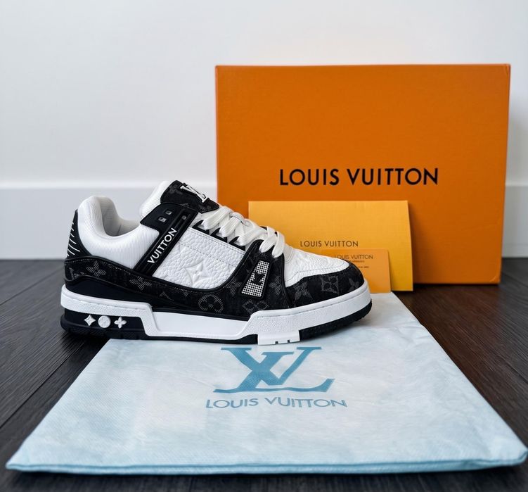 Adidasi LV Trainer Negru Alb - Premium