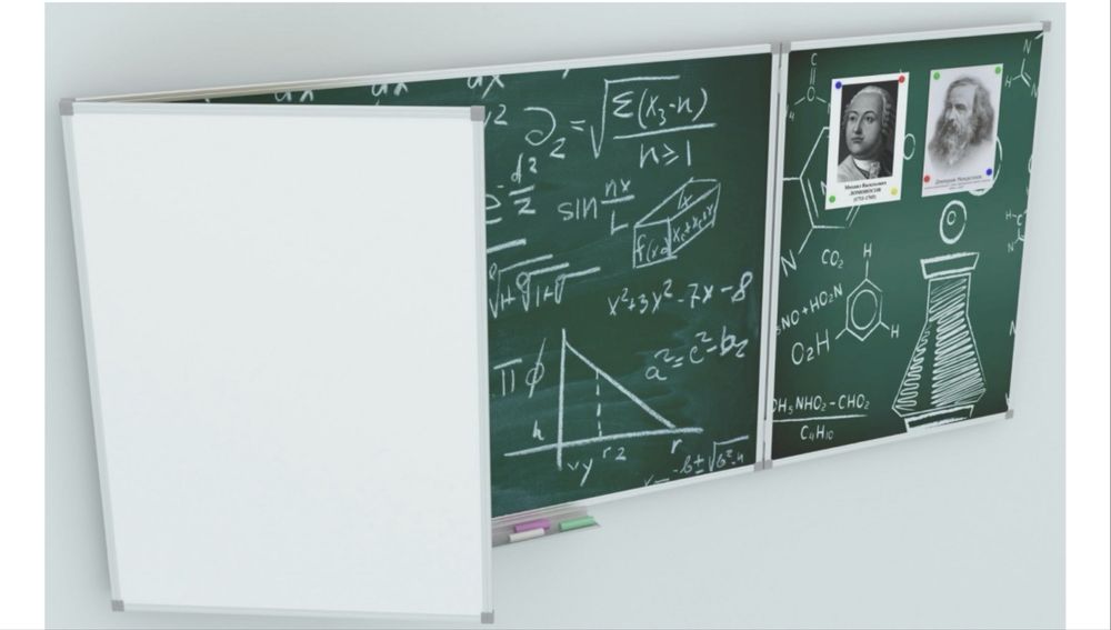 Маркерная и меловая доска