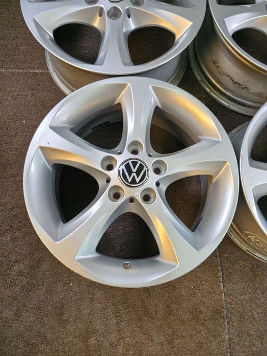4 Jante Aliaj 5x120 17'' 7J ET 47 - OEM VW Transporter T5 T6 Multivan Caravelle !