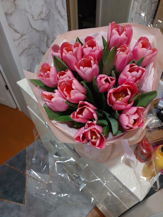 Букет 17 тюльпанов