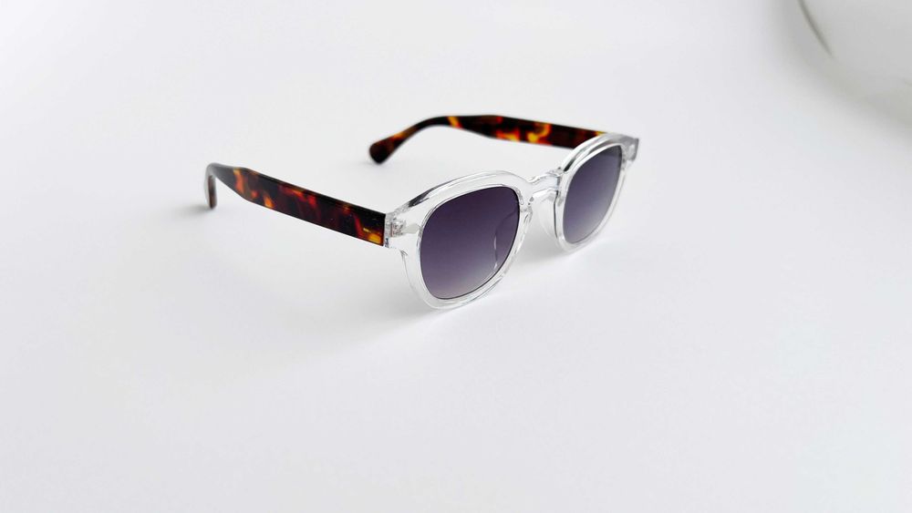 Ochelari de soare Moscot Lemtosh Rama animal print Lentile albastre