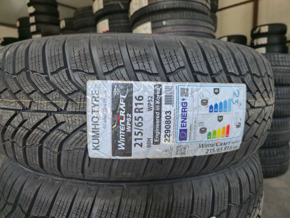 4 Anvelope M+S IARNA - 215/65/16 98H - Kumho WinterCraft WP52 - NOU - DOT 2023 !
