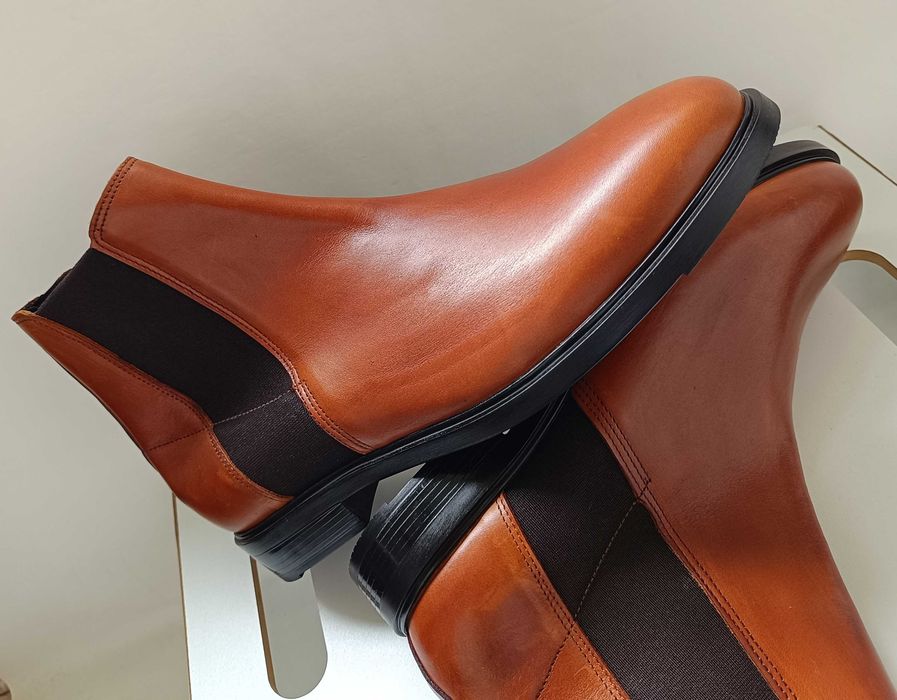 Ghete chelsea 43 plain toe Shoe The Bear NOI piele naturala moale