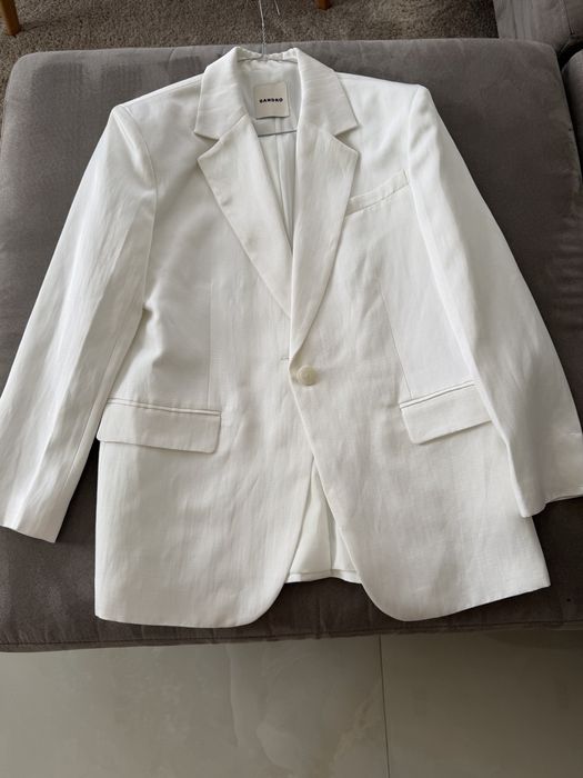 Страхотен бял ленен костюм Sandro Paris