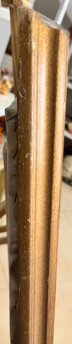 Ръчно рисувана картина на платно в масивна рамка