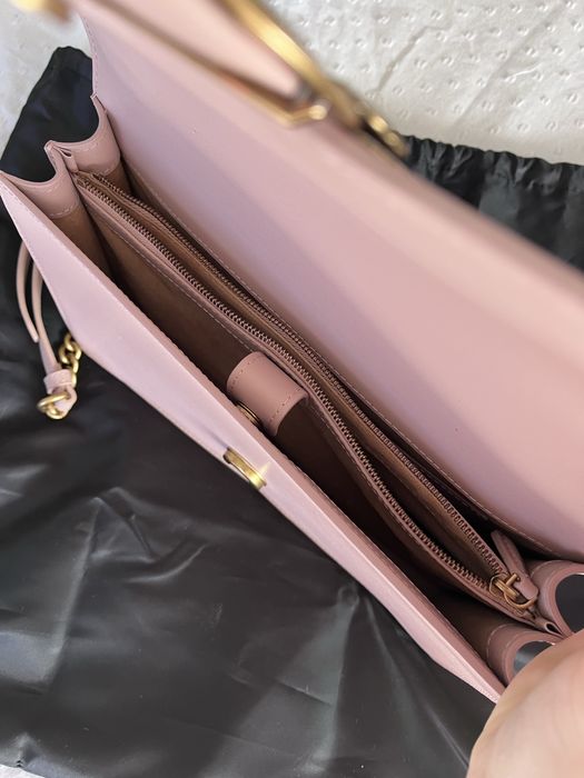 Чанта Pinko бледорозова