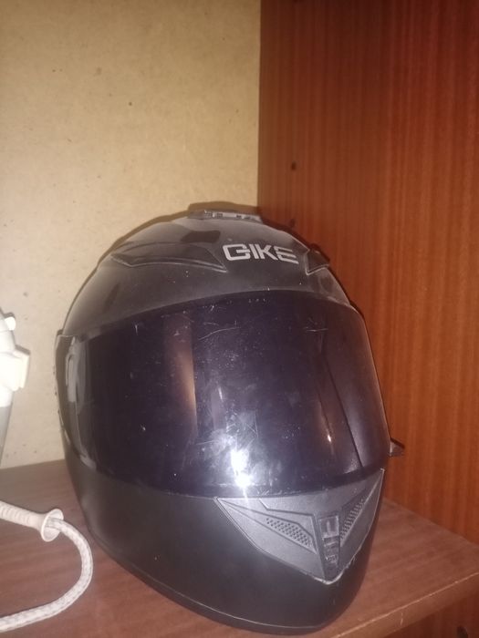 Мото шлем , черный, QIKE