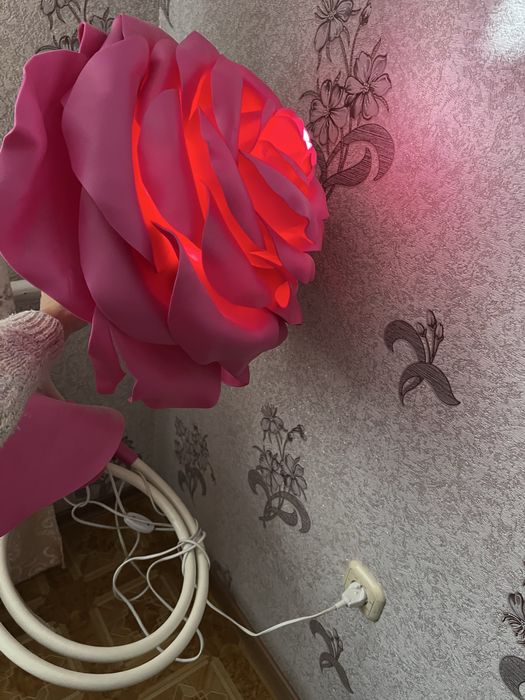 Цветок подарок светильник