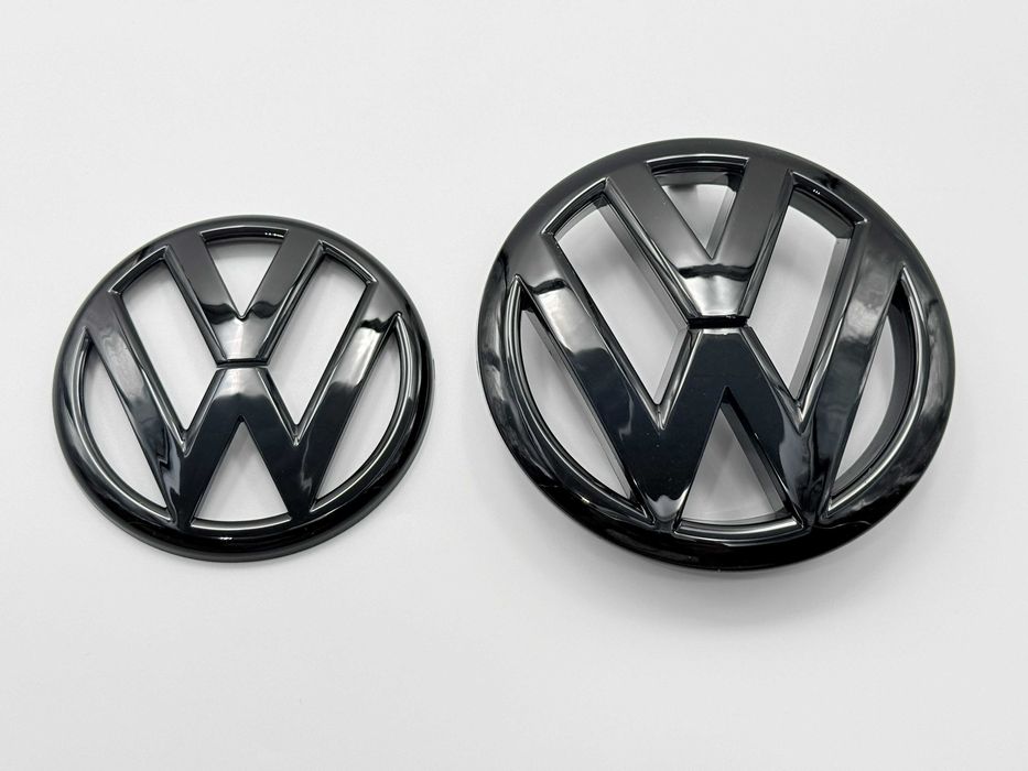 Set Embleme Compatibile VW GOLF 6 fata/spate negru