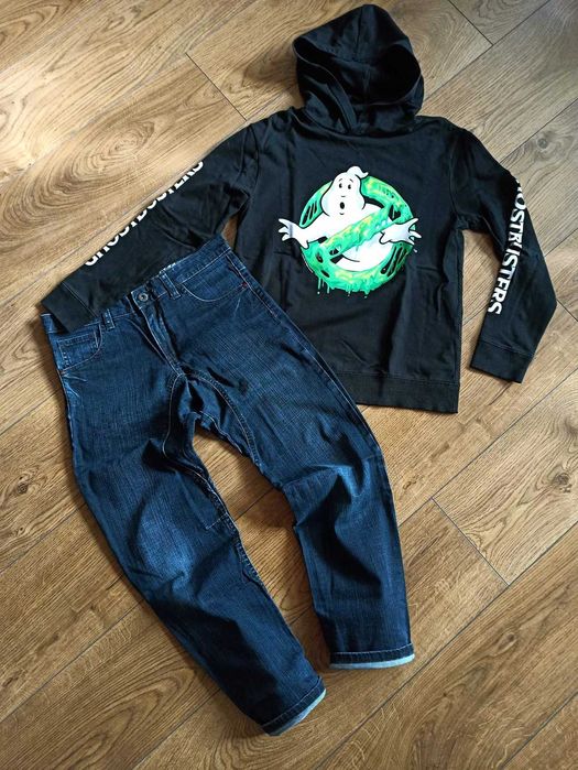 H&M детски еластични дънки и блузка