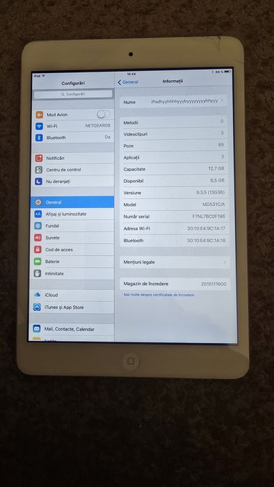iPad mini perfect funcțional