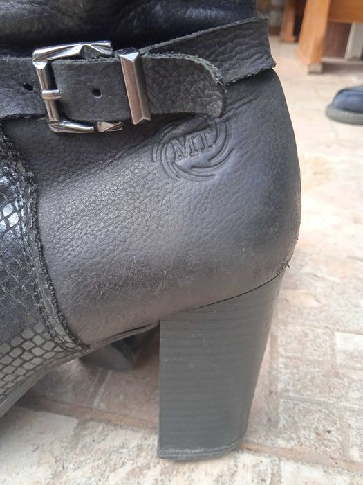 Дамски кожени ботуши Marco Tozzi