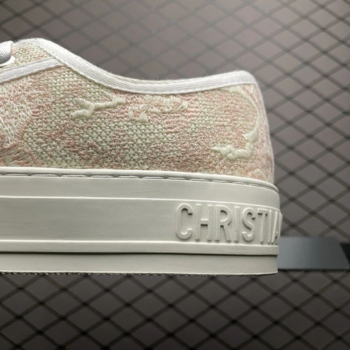 CD Walk'n'Dior Sneaker "Pink Toile de Jouy Embroidery"