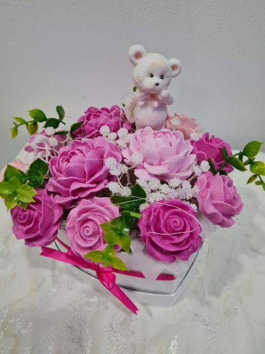 Букет от ароматни сапунени цветя