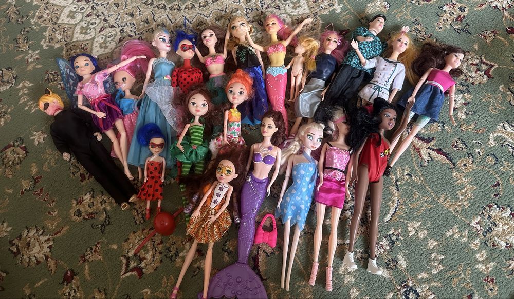 Куклы для девочек 20шт бу