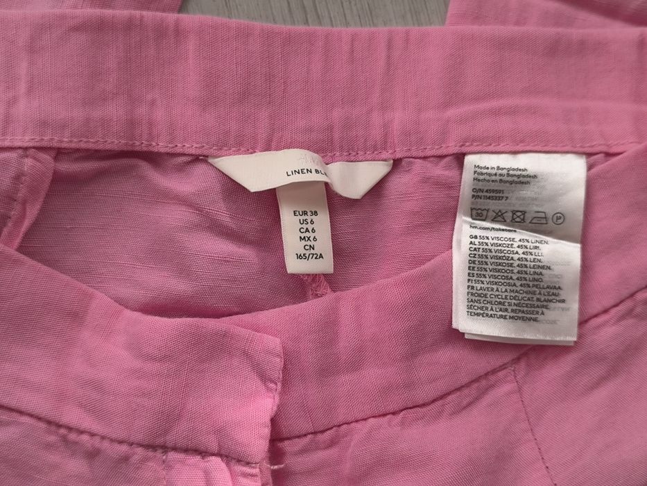 Панталон и кроп топ ленен бленд H&M размер М