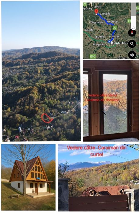 Casa noua, langa pădure cu living înalt de 7m,