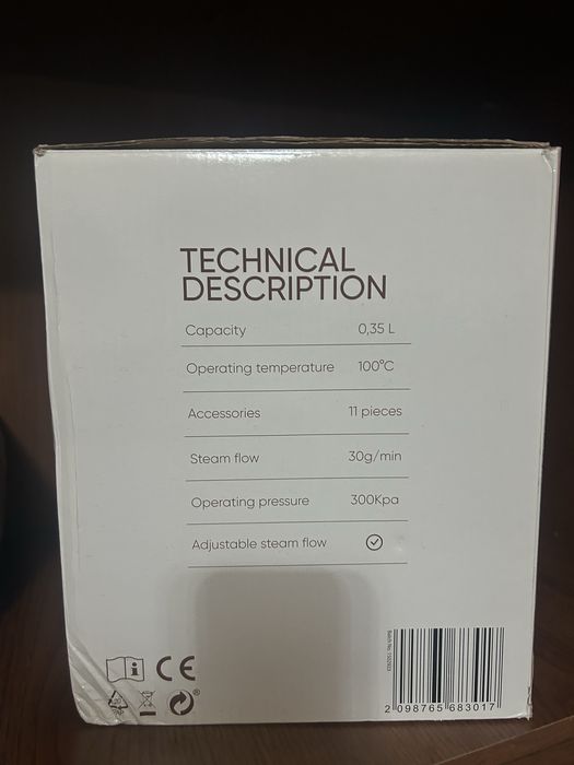 Пароочиститель TOBI TB-9582 белый