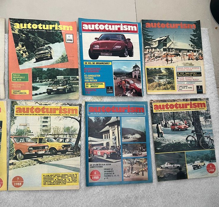 Lot reviste Autoturism anii 1988 1989 1990 colectie