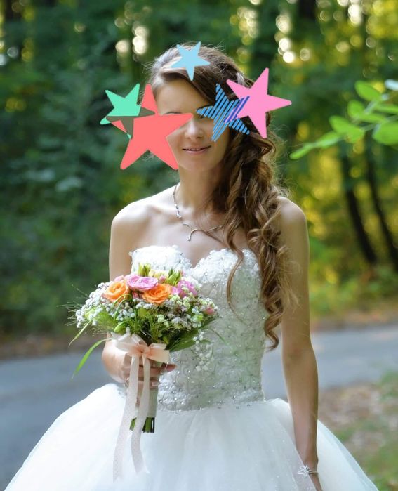 Булчинска рокля модел "Принцеса" като нова