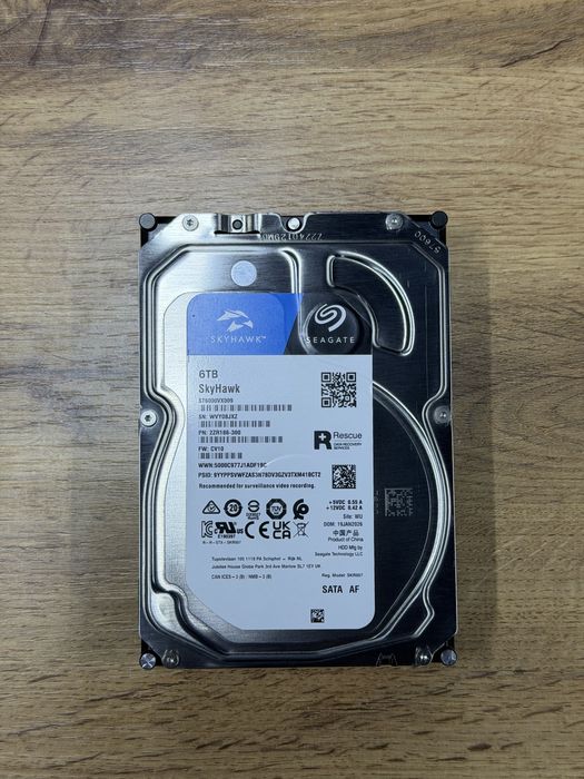 Жесткий диск | Seagate 6tb Skyhawk | Новый