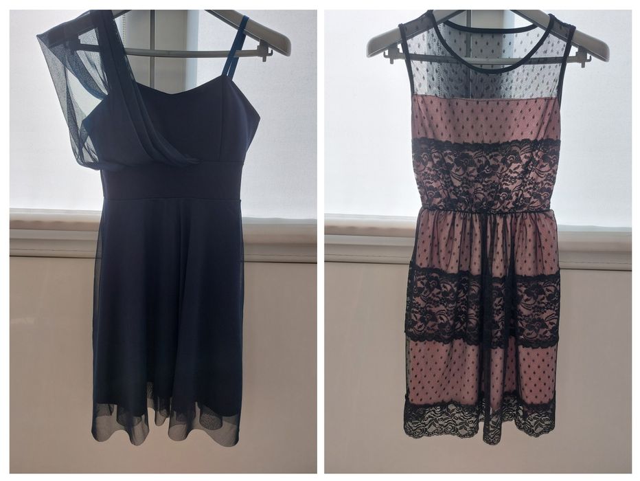 Официална рокля - черна и тъмносиня