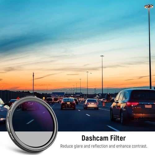 Нов NEEWER 37 mm CPL филтър за Dash Cam HD кръгъл за Vantrue E1, E2, E3, E1 Lite, N4 Pro